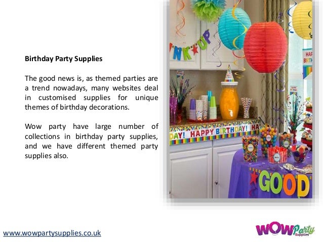 Birthday Party Supplies