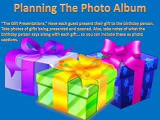 Surprise Birthday Party Photo Album Planning Guide