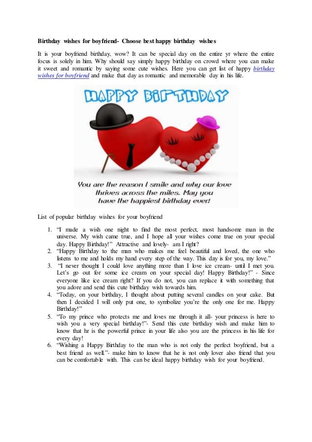 birthday wishes for boyfriend list of happy birthday wishes
