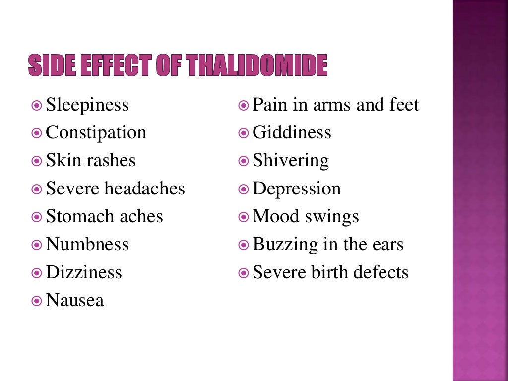 Birth defect due to drugs