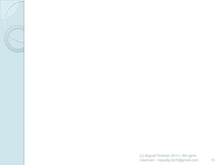 (c) Miguel Graham 2013 - All rights
reserved - miguelg.tech@gmail.com

13

 