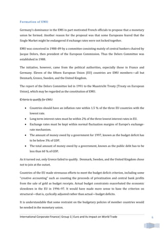Birth of Euro and Impact on Foriegn Trade | PDF