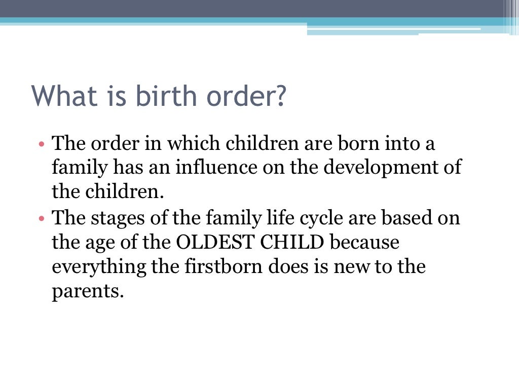 Birth order