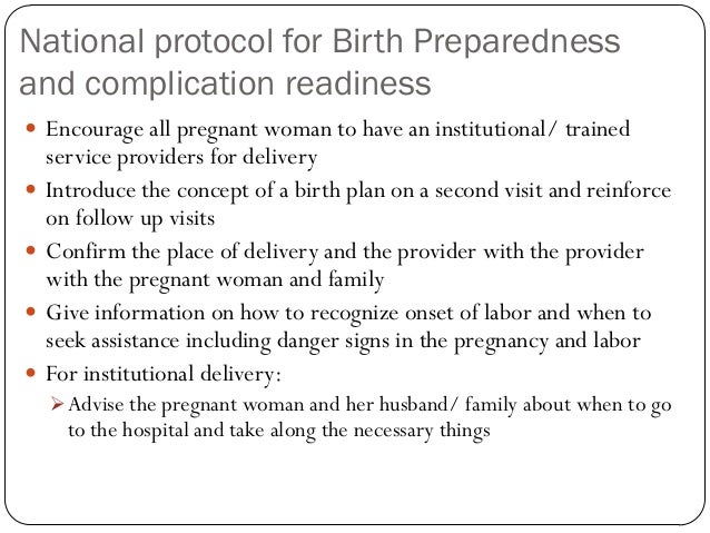 birthpreparedness birth preparedness plan
