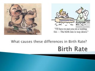 What causes these differences in Birth Rate? 
 