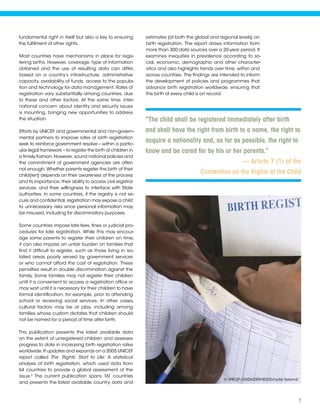Every Child's Birth Right: Inequities & Trends in Birth Registration | PDF
