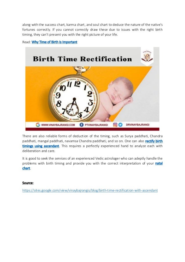 Birth Time Rectification with Ascendant
