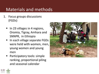 Impact of small ruminant diseases on different household members in Ethiopia