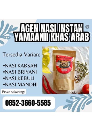 Bumbu Nasi Mandhi: Mudah dan Praktis untuk Dimasak | PDF