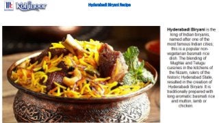 Hyderabadi Biryani Recipe
 