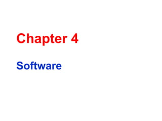 Chapter 4 Software 