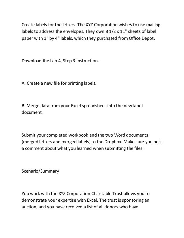 Essay on bis 155 lab 4 of 7 create address labels 05 image