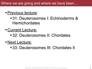 Slides by Jonathan Eisen for BIS2C at UC Davis Spring 2016
Where we are going and where we have been…
3
•Previous lecture:...