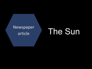Newspaper
article The Sun
 