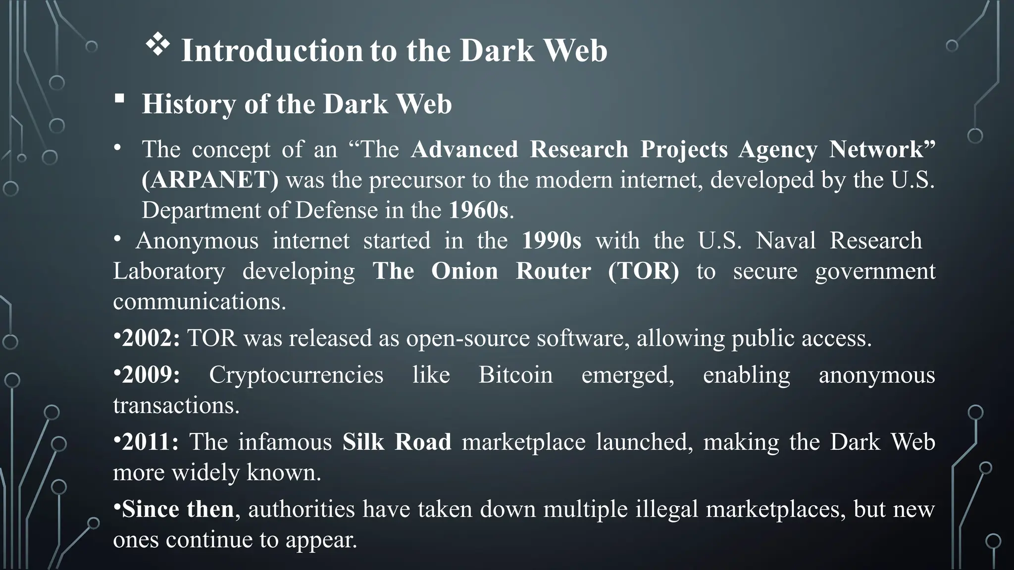 Case Study on Dark Web:Insights, Risks & Security Measures | PPTX