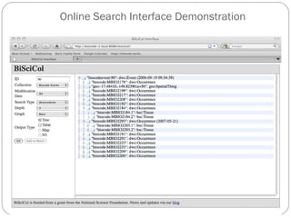 Online Search Interface Demonstration 