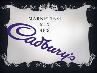 MARKETING
MIX
4P’S
 