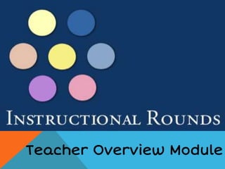 Teacher Overview Module
 