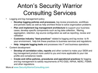 Anton’s Security Warrior Consulting Services ,[object Object],[object Object],[object Object],[object Object],[object Object],[object Object],[object Object],[object Object],[object Object]