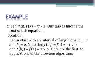 Bisection method | PPTX