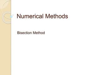 Bisection method | PPT