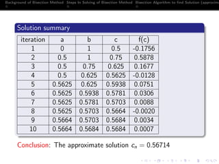 Bisection method | PDF