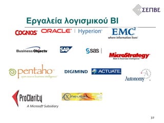 Εργαλεία λογισμικού  BI 