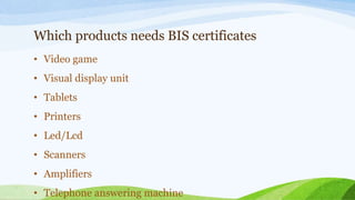 Bis ,fssai and iso certification