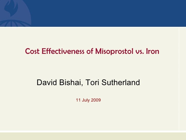 cost for misoprostol