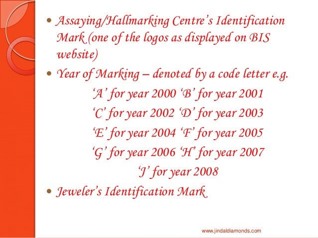 bis hallmark jewellery letter markings on gold jewelry