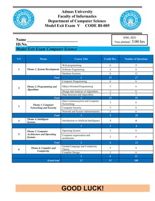 BISH CS Modle Exit Exam.doc