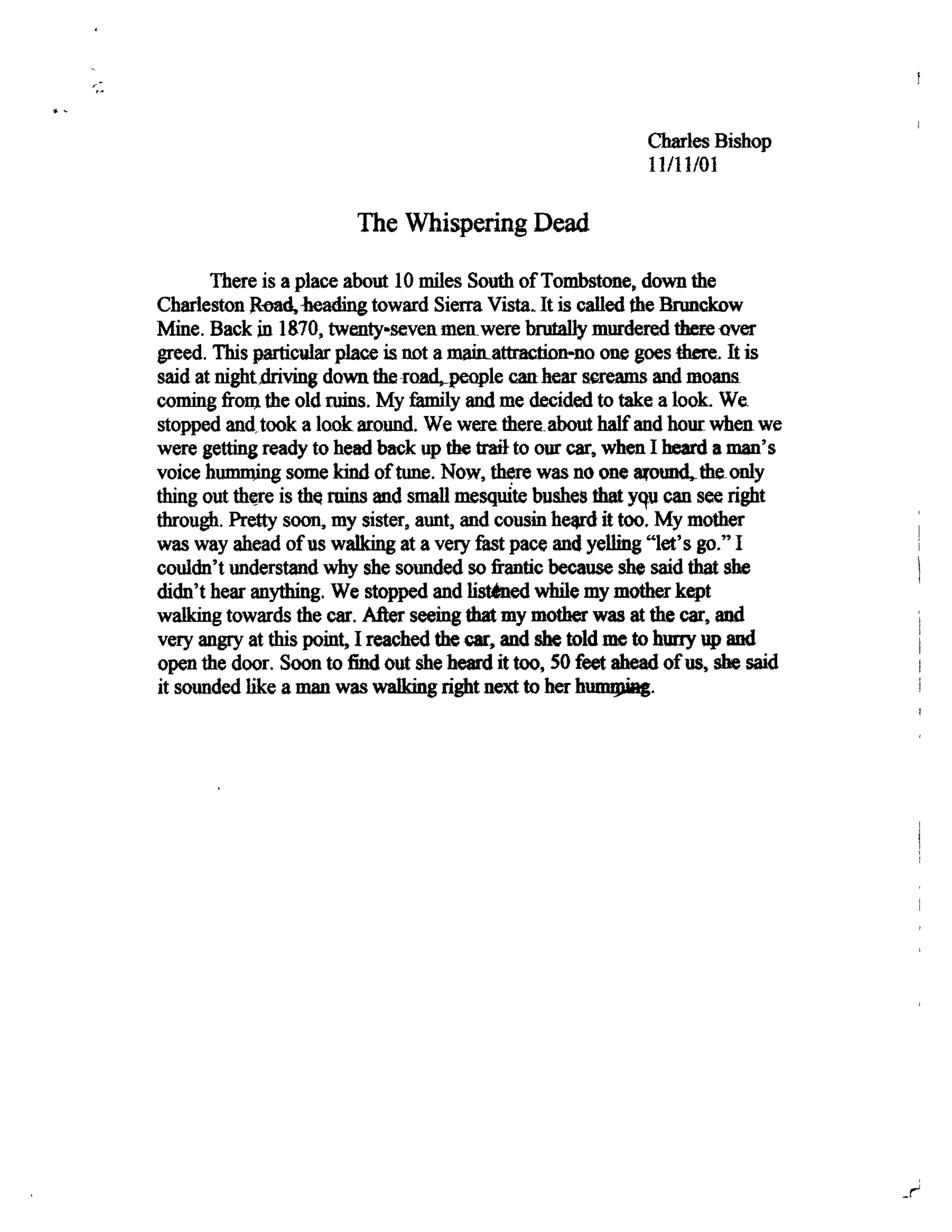 Charles J Bishop dossier | PDF