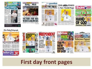 First day front pages
 