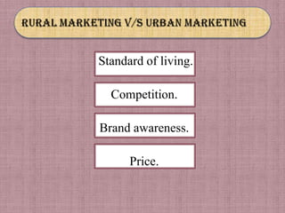 Standard of living.

  Competition.

Brand awareness.

      Price.
 