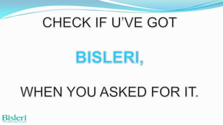 MrPerfect Bisleri Selling PPT