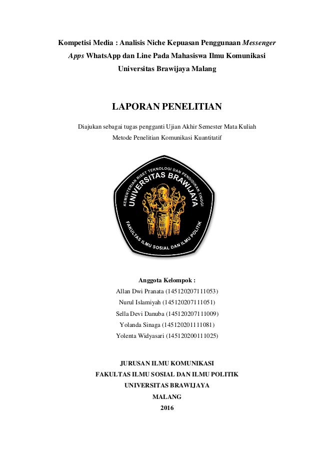 Kompetisi Media Analisis Niche Kepuasan Penggunaan Messenger Apps Wh