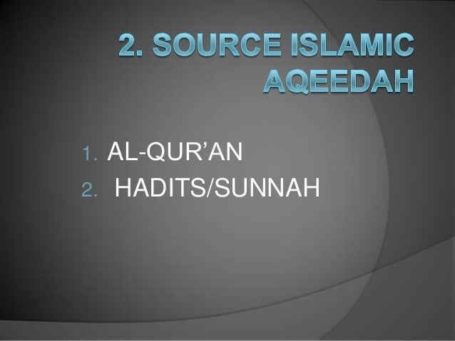 Islamic Faith Aqidah Islam