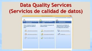 Data Quality Services
(Servicios de calidad de datos)
 