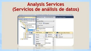 Analysis Services
(Servicios de análisis de datos)
 