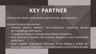 Bisnis Canvas Model untuk jasa usaha makanan | PPTX
