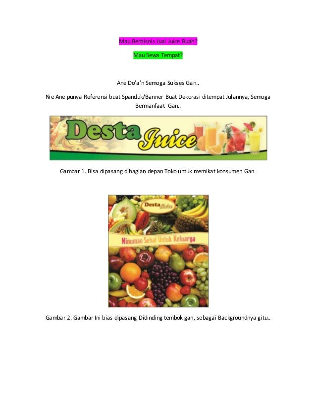 Desain Banner Jus Buah Desain Banner Jus Buah