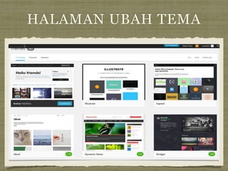 HALAMAN UBAH TEMA
 