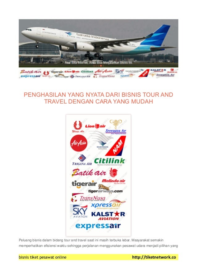 cara membuat usaha travel tiket pesawat