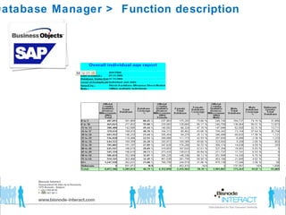 Database Manager >  Function description 