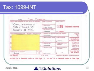 Tax: 1099-INT 