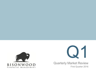 Q1Quarterly Market Review
First Quarter 2016
 