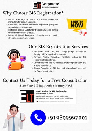 BIS Registration Certification In India - Made Easy | PDF