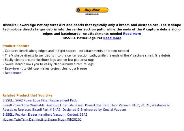 Bissell Power Edge Pet Hard Floor Vacuum 81l2t