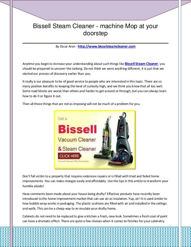 Bissell Steam Cleaner