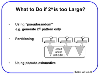 Built in self test architecture for the ATPG | PDF